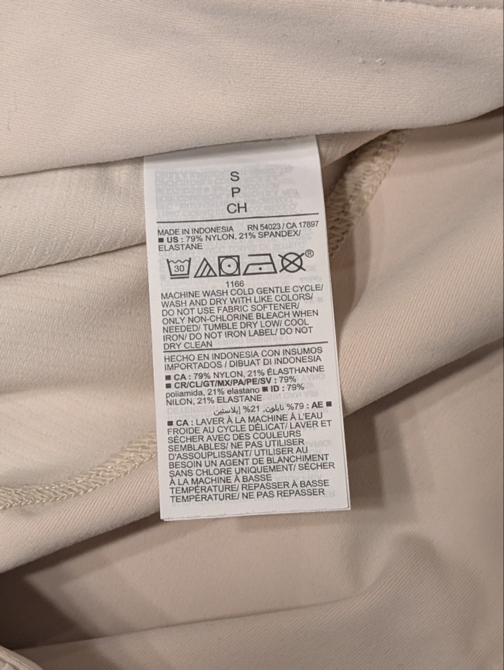 Old Navy Active PowerSoft Ribbed Leggings & Sports Bra Set Cream Small/Medium - Picture 3 of 12